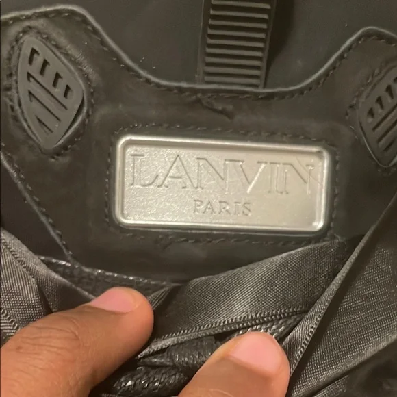 Lanvin Black and Multicolor Sneakers (Gallery Dept x Lanvin Collab)